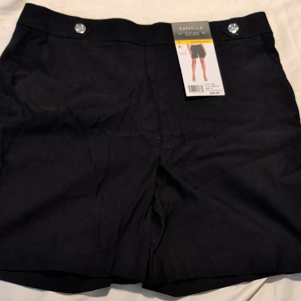 Rafaella Women's Classic Black Bermudas